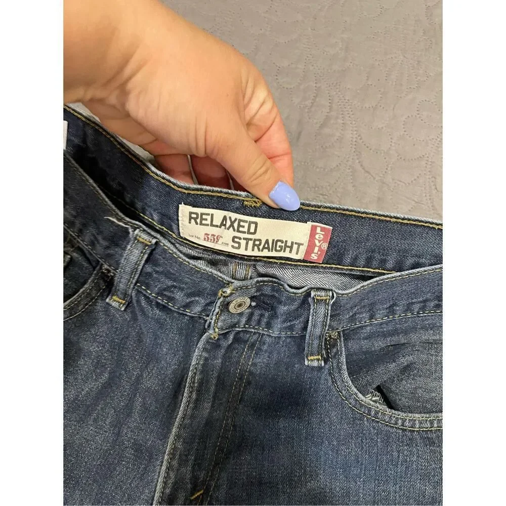 Levi’s Relaxed Straight Men’s Jeans 34x34 Dark Wash